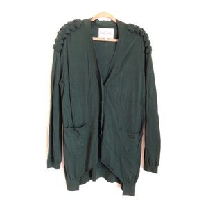 NWT RACHEL Rachel Roy Green Cardigan Sweater